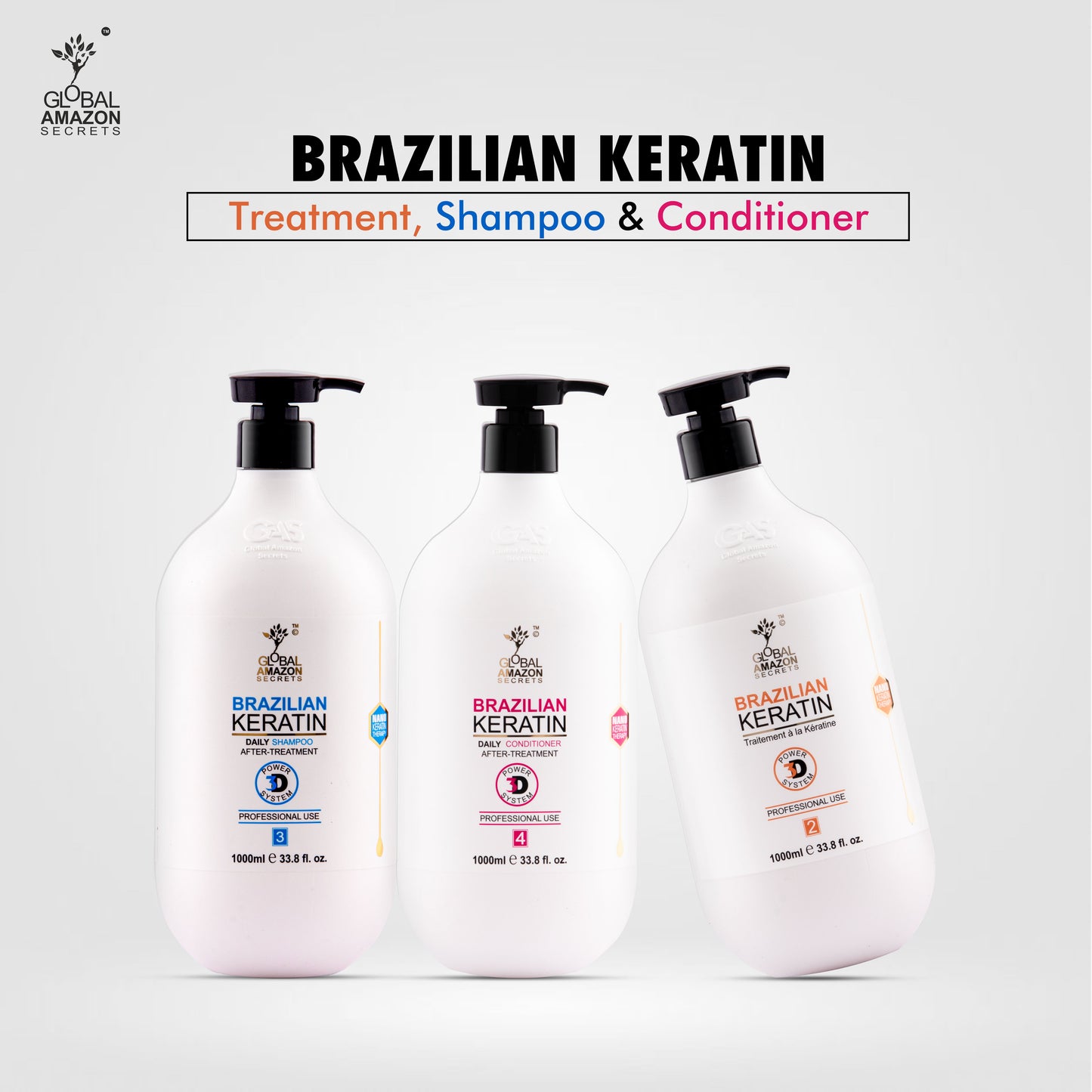 GLOBAL AMAZON SECRETS | Brazilian Keratin Treatment 1000 ml