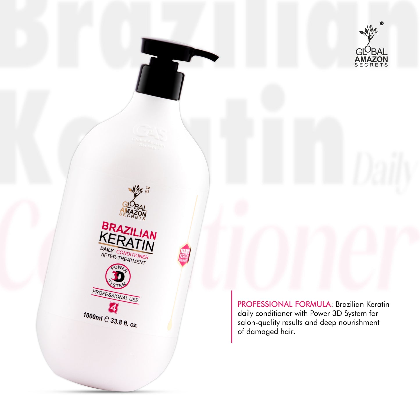 GLOBAL AMAZON SECRETS | Brazilian Keratin Conditioner 1000 ml