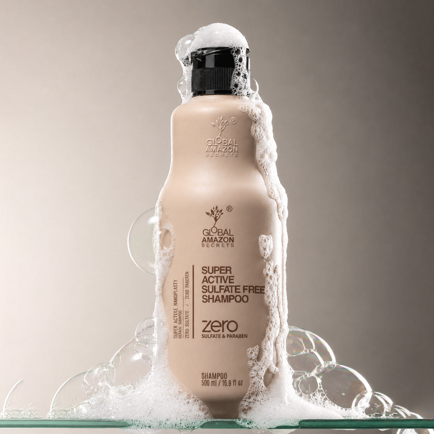 Super Active Sulfate Free Shampoo — Gentle Cleansing with Advanced Nanoplastia Technology | 500 ml