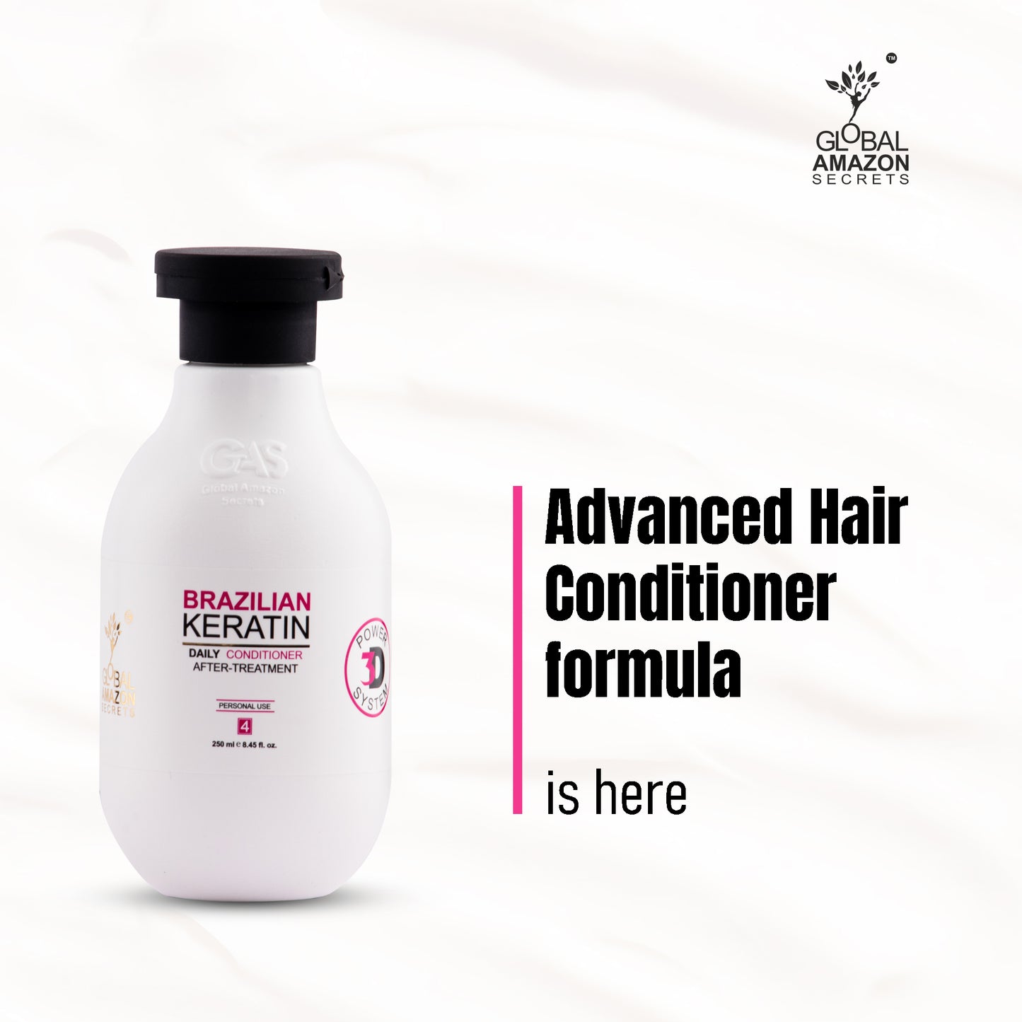 GLOBAL AMAZON SECRETS | Brazilian Keratin Shampoo & Conditioner 250 ml