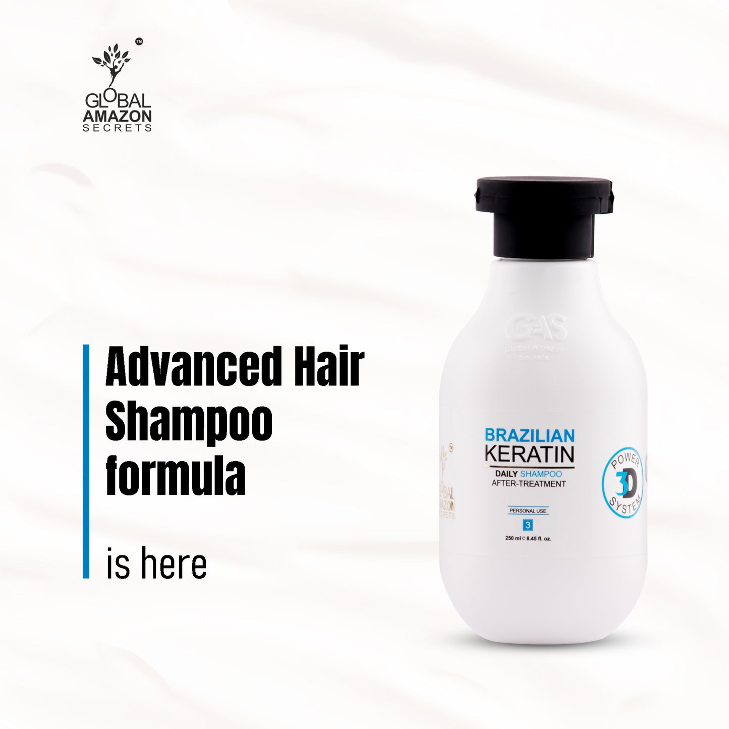 GLOBAL AMAZON SECRETS | Brazilian Keratin Shampoo & Conditioner 250 ml