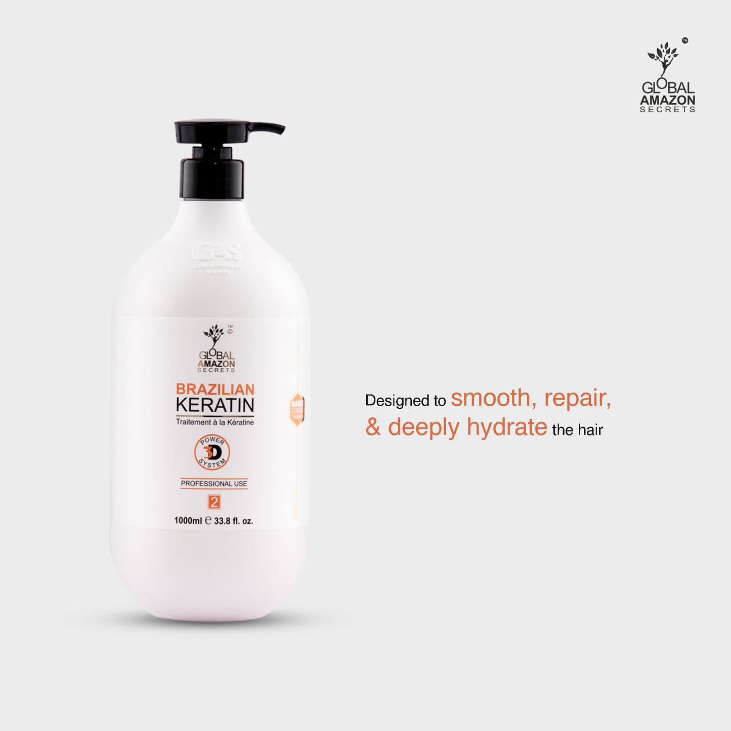 GLOBAL AMAZON SECRETS | Brazilian Keratin Treatment 1000 ml