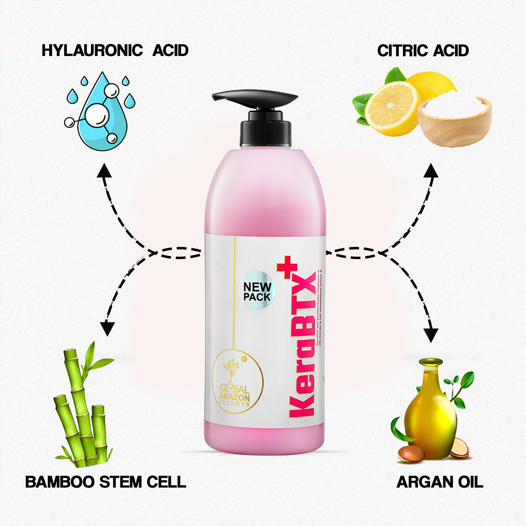 GLOBAL AMAZON SECRETS | Brazilian KeraBTX Treatment 1000 ml