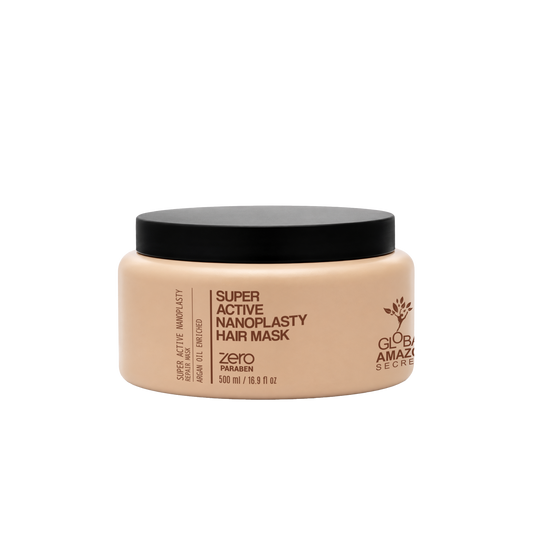 Super Active Nanoplasty Hair Mask — Intensive Repairing & Smoothing Treatment | Argan Oil Enriched | 500 ml