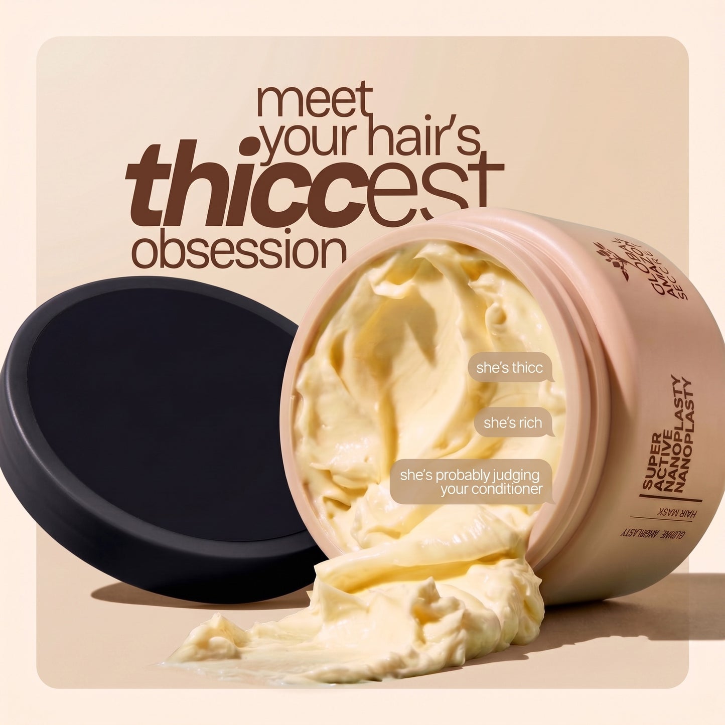 Super Active Nanoplasty Hair Mask — Intensive Repairing & Smoothing Treatment | Argan Oil Enriched | 500 ml